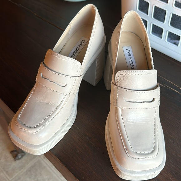 Steve Madden Loafer Heels - Picture 3 of 9